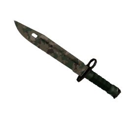 Штык-нож | Пиксельный камуфляж «Лес» (Немного поно..